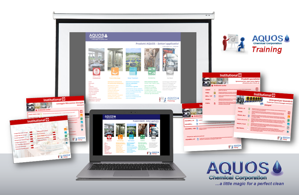 AQUOS Training Service: i servizi di formazione gratuiti di AQUOS per le reti di vendita dei nostri distributori. 