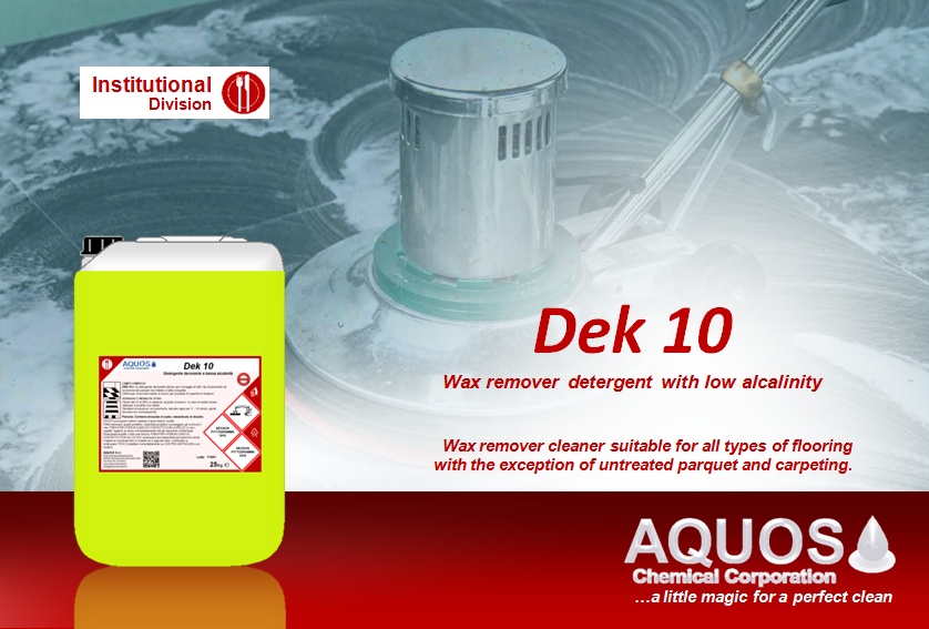 DEK 10: the floor wax remover, also ideal for cleaning linoleum surfaces.