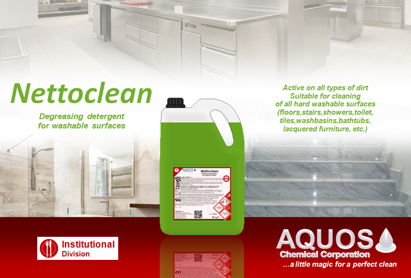 NETTOCLEAN: degreasing detergent for washable surfaces