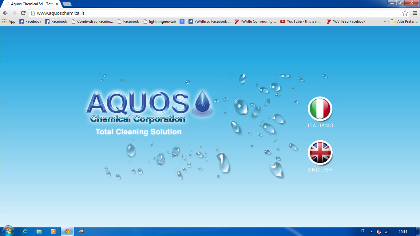 The English version of the website AQUOS was born