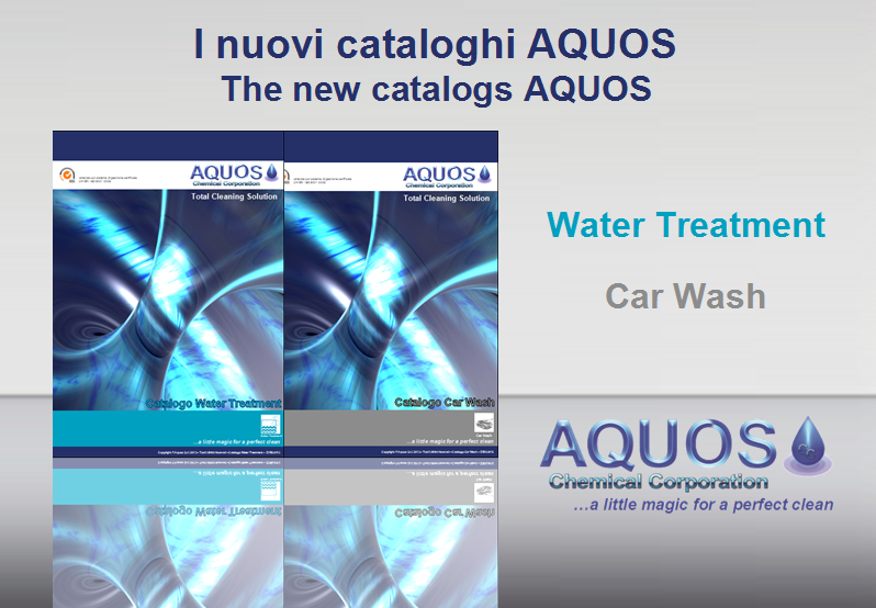 Disponibili per il download, i nuovi cataloghi in formato PDF dei prodotti detergenti relativi alle applicazioni dei settori &quot;Water Treatment&quot; e &quot;Car wash&quot;