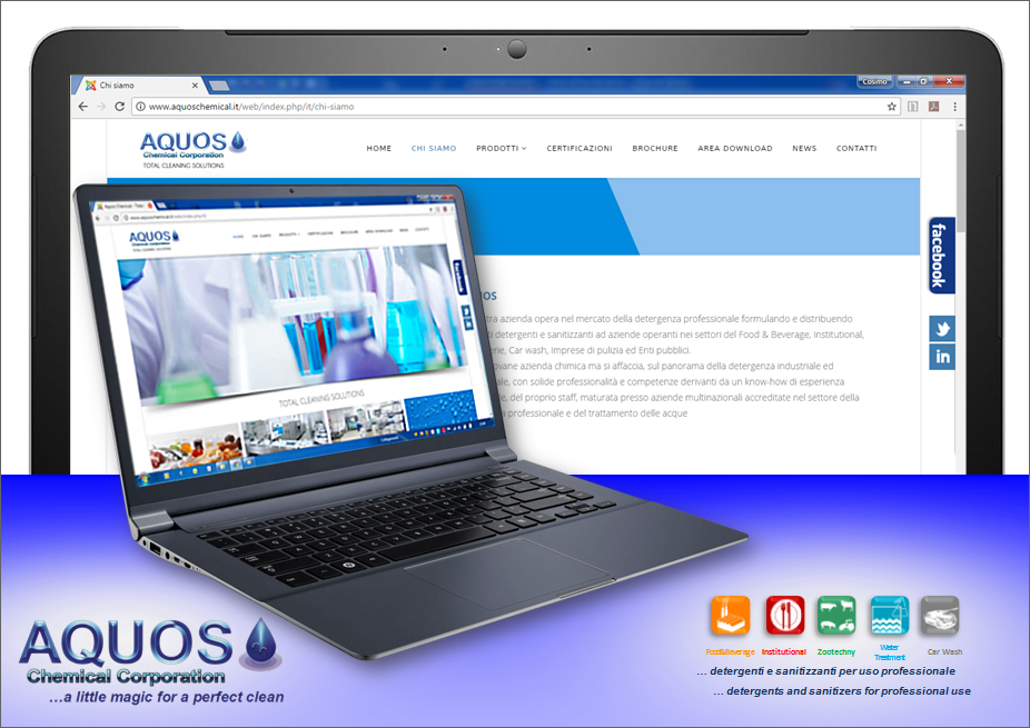 The new AQUOS website: new look and updated content.